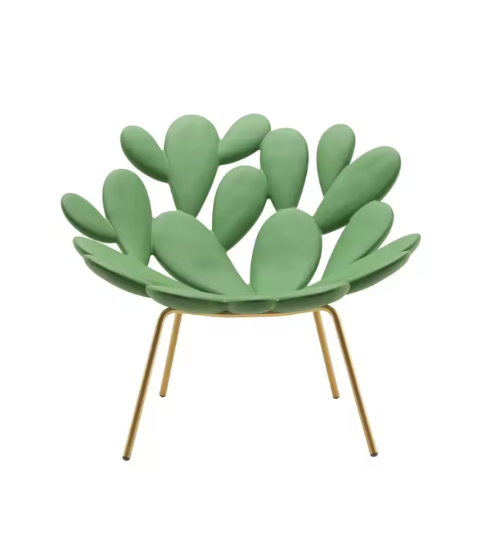 _Plastic Chair Plastic Flower Chair - Image 1