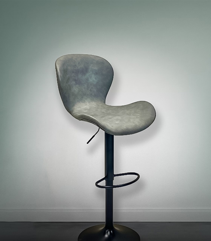 Bar Stool Grey - Image 1