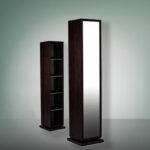 Rotaing Mirror Shoes Rack