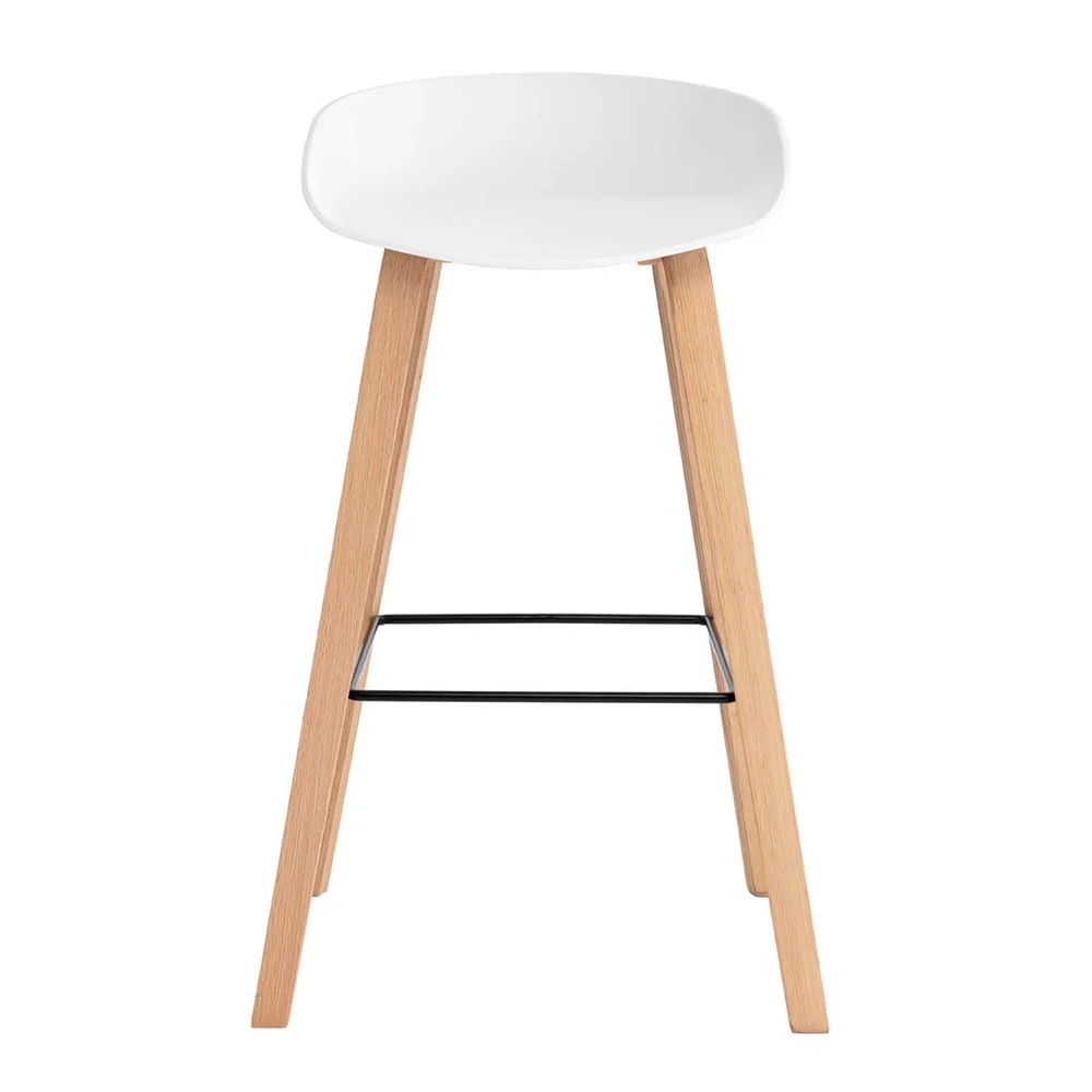 White Stool Bar Stool White - Image 1