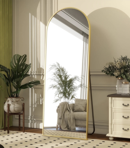 Arched Full-Length Floor Mirror